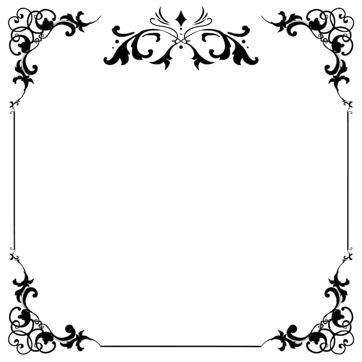 Kostenlose Vektor vintage flourish ornament rahmen vektor