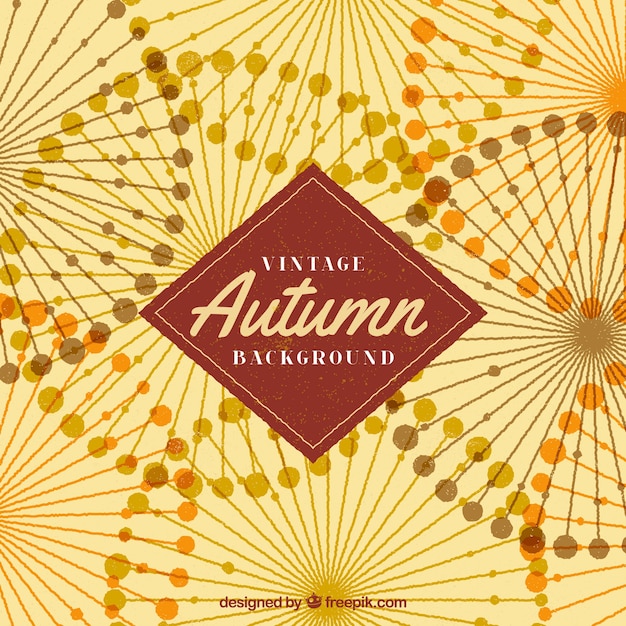 Vintage Herbst Hintergrund mit abstrakten Stil