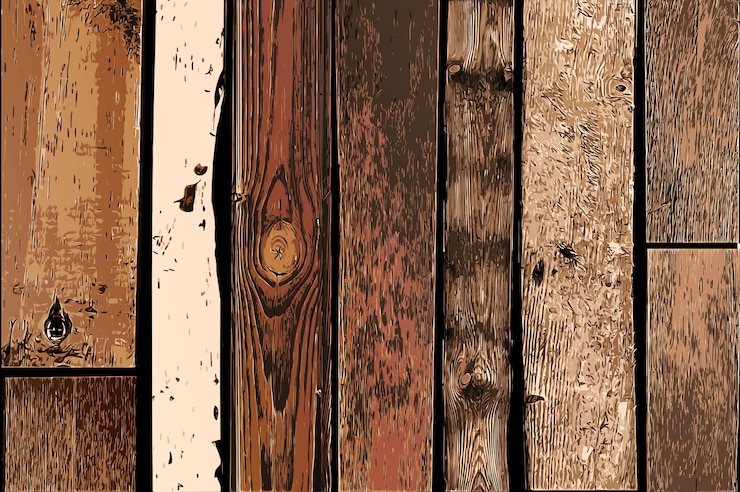 Kostenlose Vektor vintage holzwand hintergrund