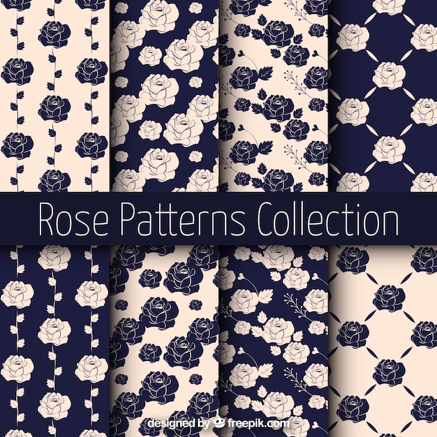 Vintage Muster von Rosen