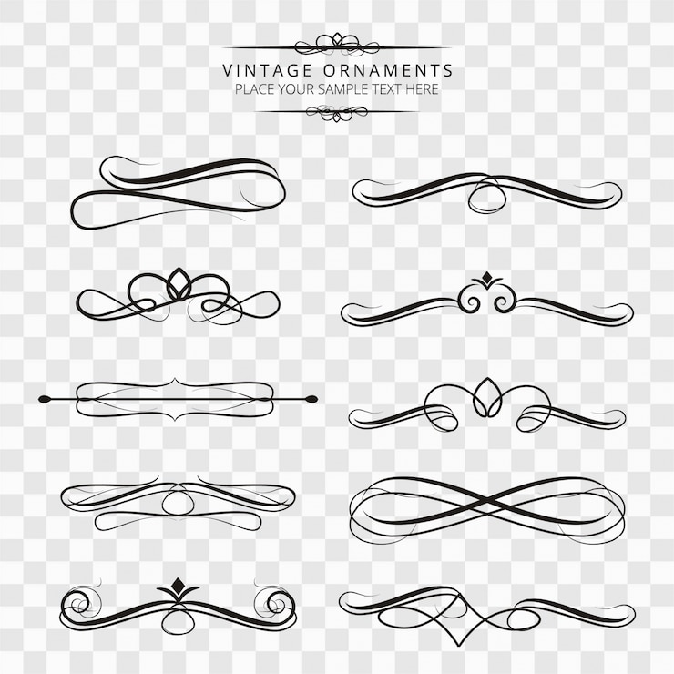 Kostenlose Vektor vintage ornamente hintergrund