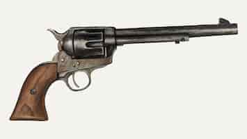 Kostenloser Vektor vintage revolver gun vector illustration, remixed aus dem artwork von elizabeth johnson