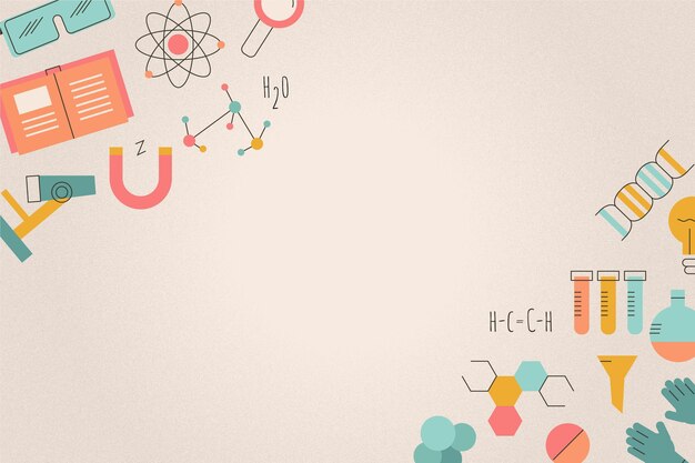 Vintage wissenschaftlicher Hintergrund