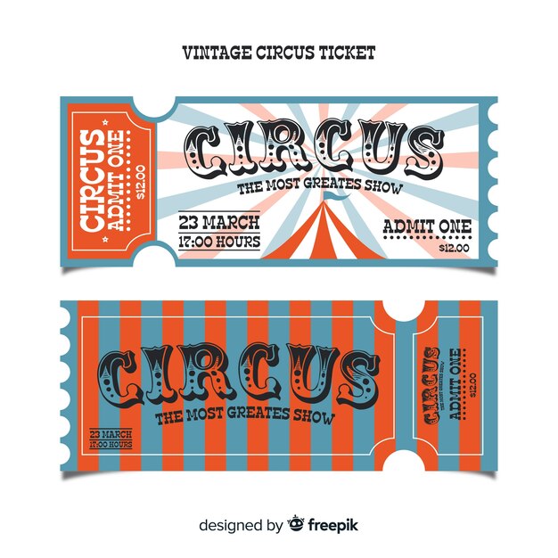 Vintage Zirkusticket