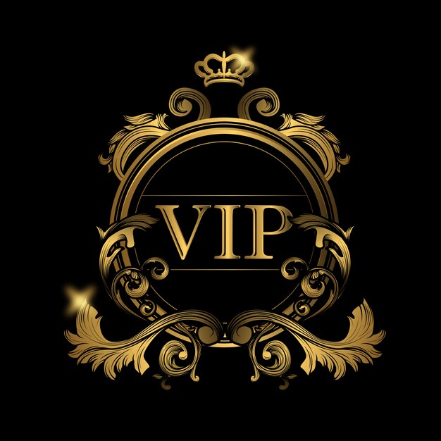 Vip goldenes Logo