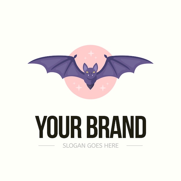 Vorlage für das Branding-Fledermaus-Logo