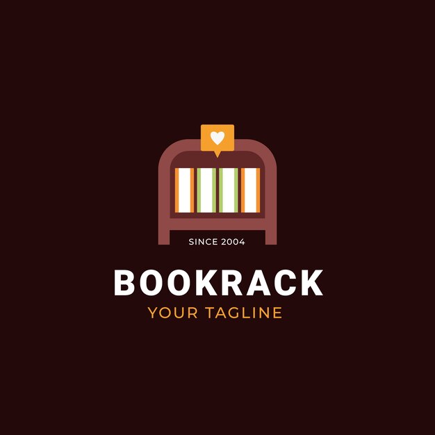 Vorlage für das Logo der flachen Designbibliothek