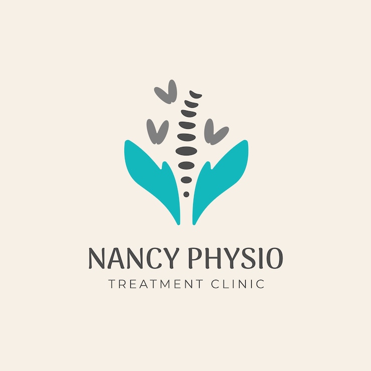 Kostenlose Vektor vorlage für das logo der physiotherapie