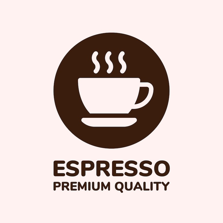 Kostenlose Vektor vorlage für das logo eines cafés