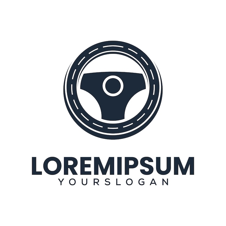 Kostenlose Vektor vorlage für das vektordesign des fahrer-logos