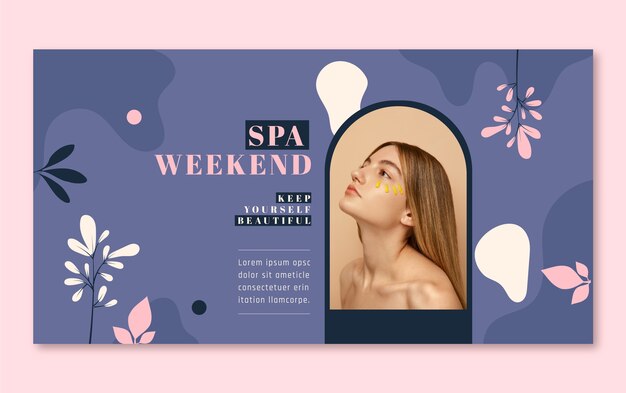 Vorlage für flache Spa-Design