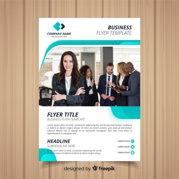 Vorlage für Geschäftsflyer