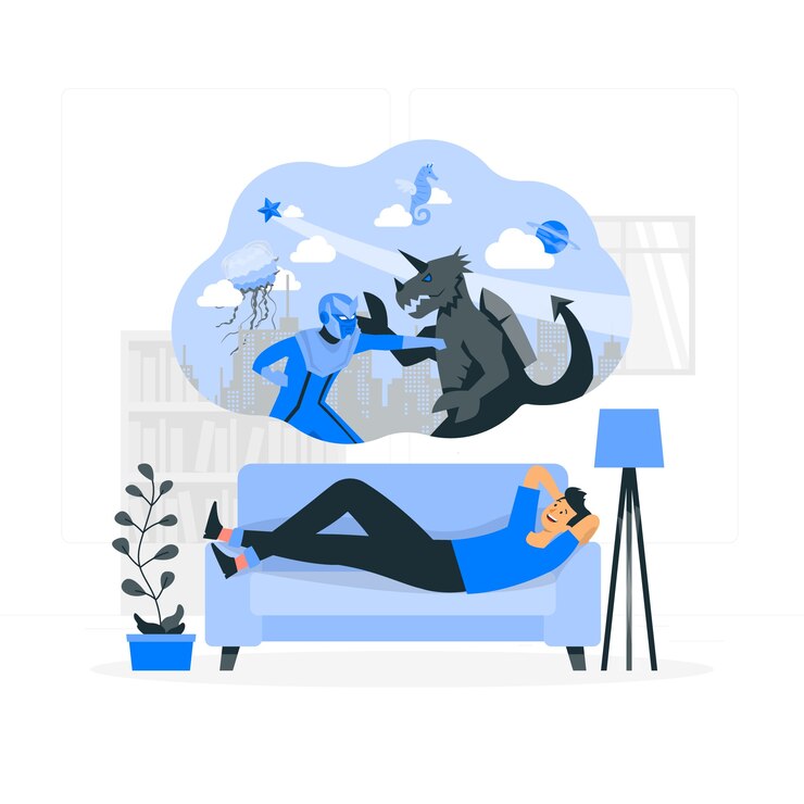 Kostenlose Vektor vorstellungskonzept illustration