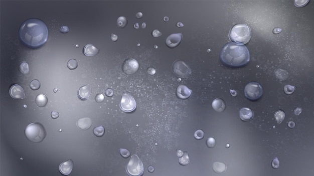 Wassertröpfchen-Hintergrund Tau-Spritz auf Glas