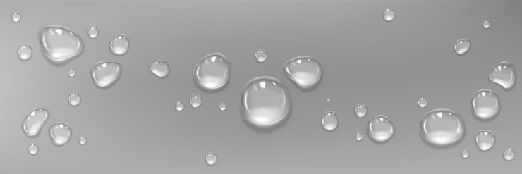Kostenlose Vektor wassertropfen auf nasser oberfläche