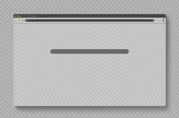 Web-Browser-Mockup Seitenfenster-Bildschirm-Schnittstelle