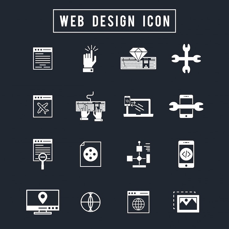 Kostenlose Vektor web design-ikone