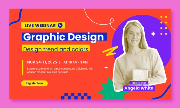 Webinar-Vorlage für Grafikdesigner