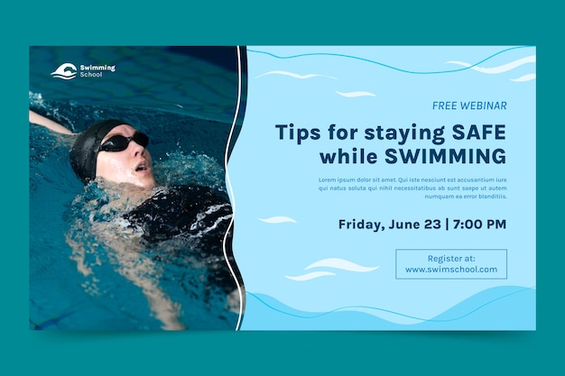 Webinar-Vorlage für Schwimmunterricht