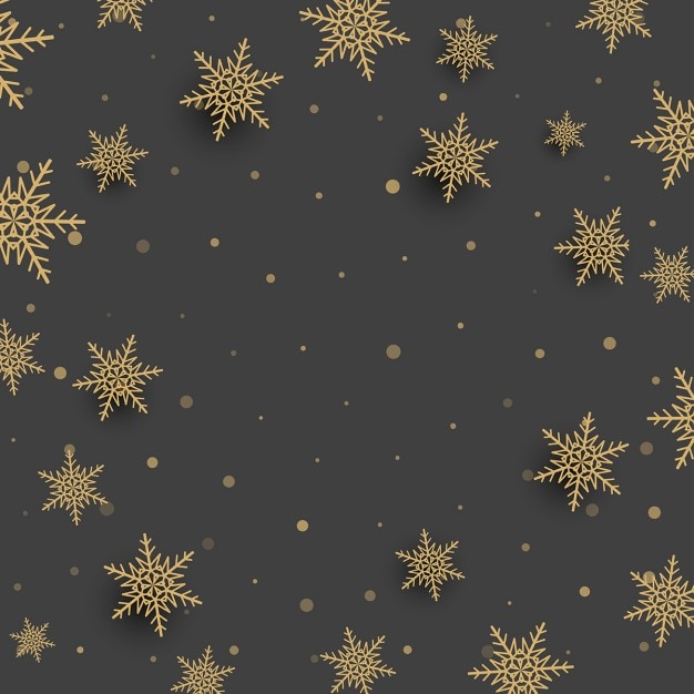 Kostenloser Vektor weihnachten hintergrund mit schneeflocken-design