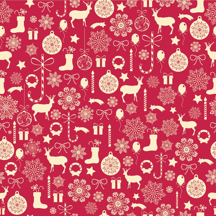 Kostenlose Vektor weihnachten muster hintergrund