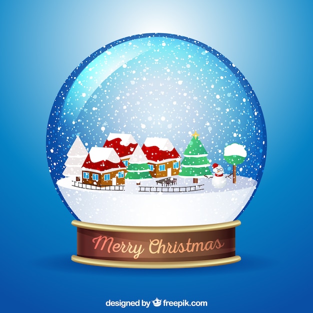 Weihnachten Snowglobe Hintergrund