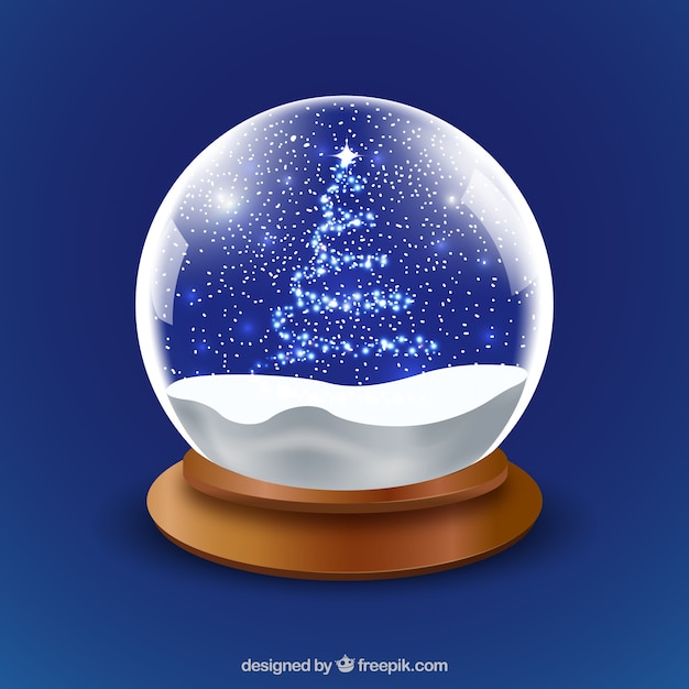 Weihnachten Snowglobe Hintergrund