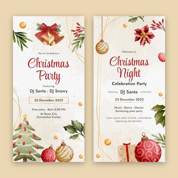 Weihnachtsfeier-Banner-Vorlage