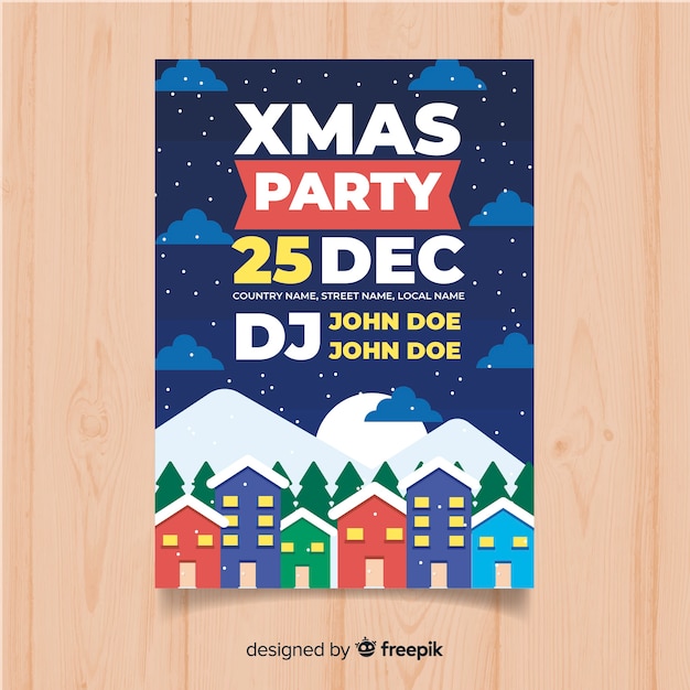 Weihnachtsfeier flyer / poster