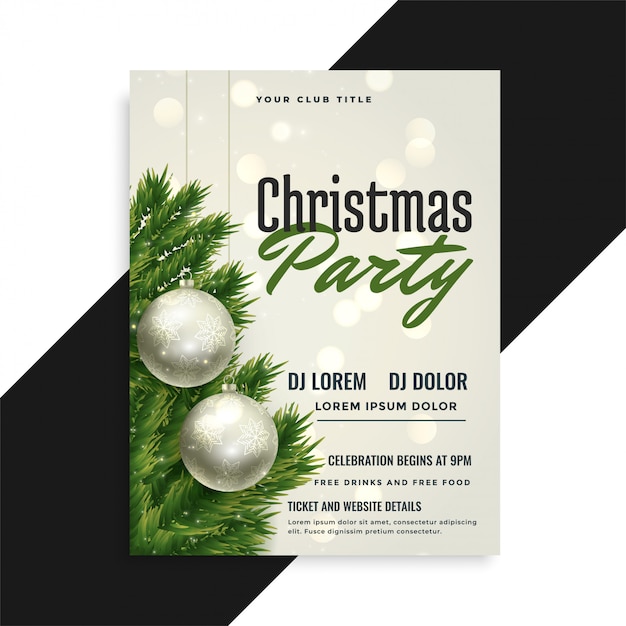 Weihnachtsfest Cover Flyer Vorlage Design