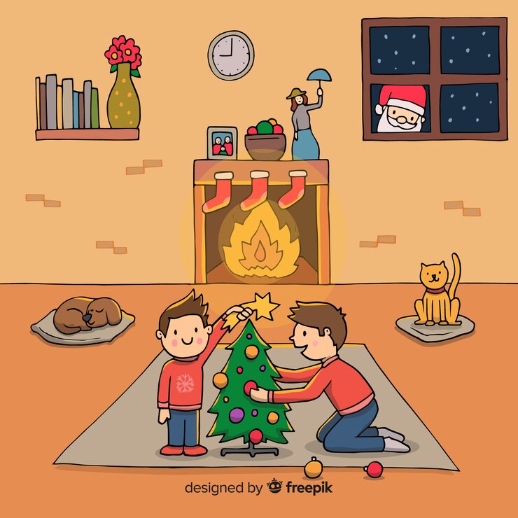 Kostenlose Vektor weihnachtshintergrund