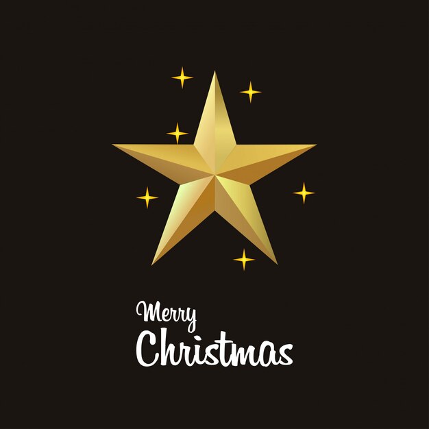 Weihnachtskartendesign mit elegantem Design und dunklem Hintergrundvektor
