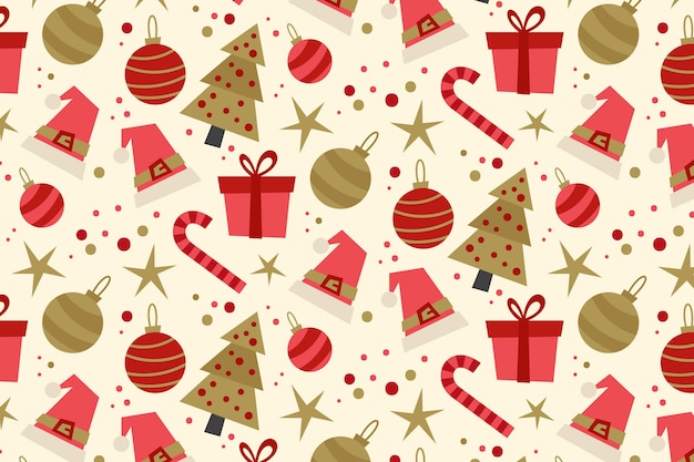 Weihnachtskonzept im flachen Design