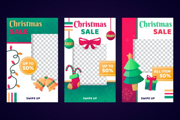 Weihnachtsverkauf instagram geschichten