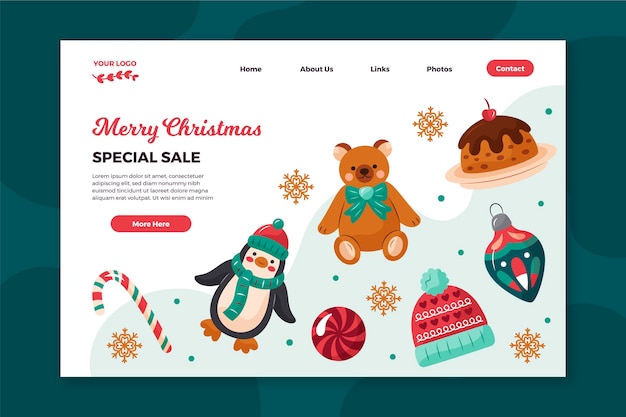 Weihnachtsverkauf landing page