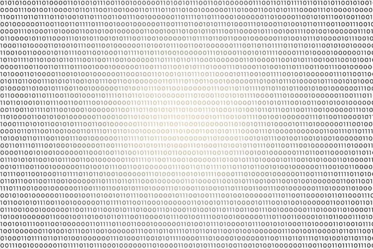 Kostenlose Vektor weißer hintergrund mit binären codezahlen