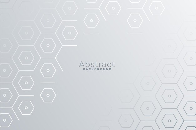 Weißer Hintergrund mit sechseckigem Musterdesign