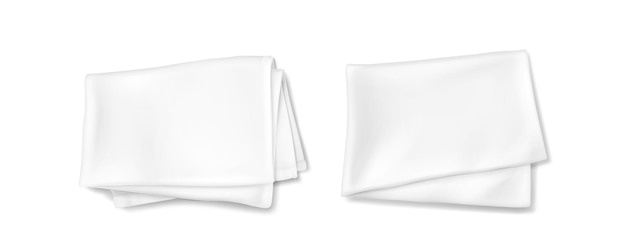 Weißes 3D-Modell eines Küchenhandtuch-Vektordesigns