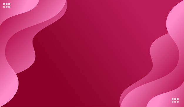 Wellen rosa hintergrunddesign mit farbverlauf