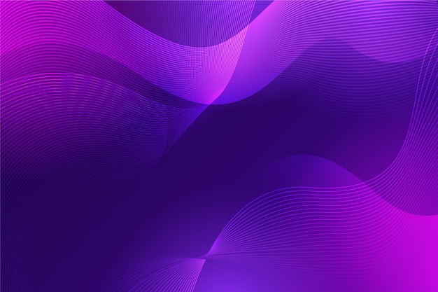 Wellenförmige Luxusabstraktion in den violetten Tönen der Steigung