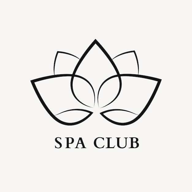 Wellness-spa-logo-vorlage, professioneller designvektor der blumennatur