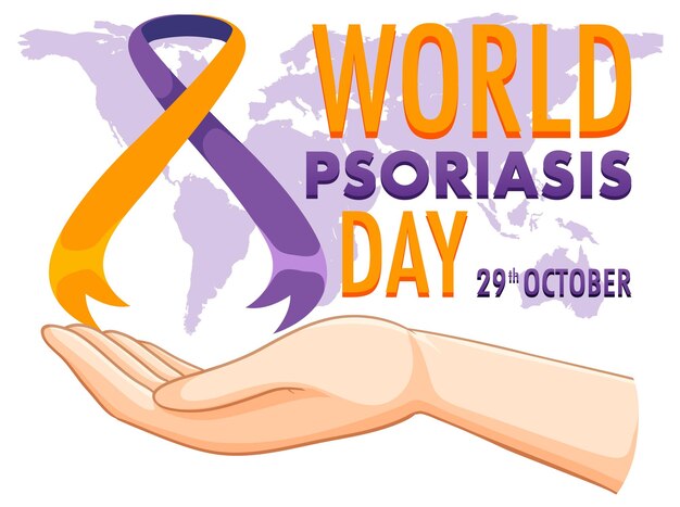 Welt-Psoriasis-Tag-Banner-Design