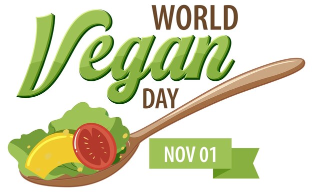 Welt-Vegan-Tag-Logo-Design