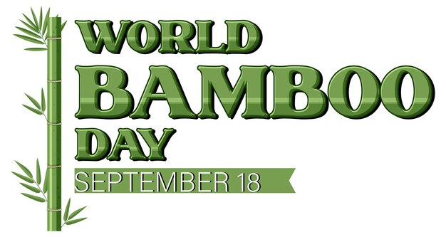 Weltbambustag 18. September Bannerdesign