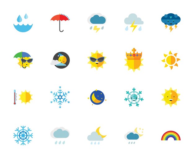 Wetter-Icon-Set