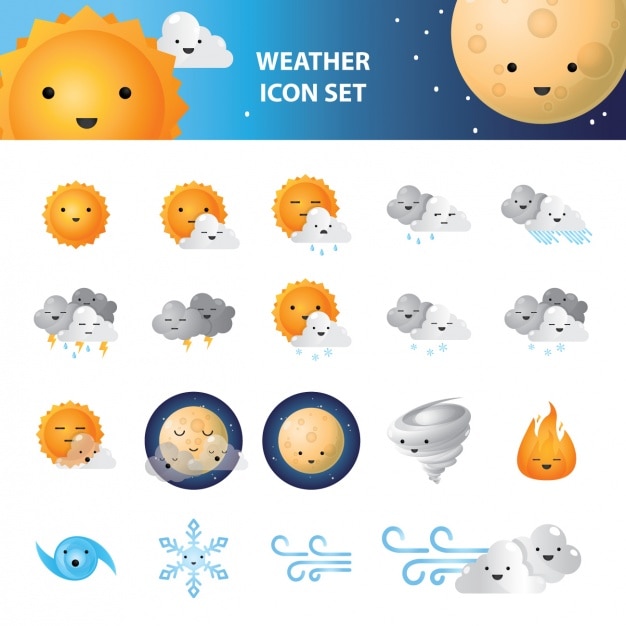 Wetter-icon-set