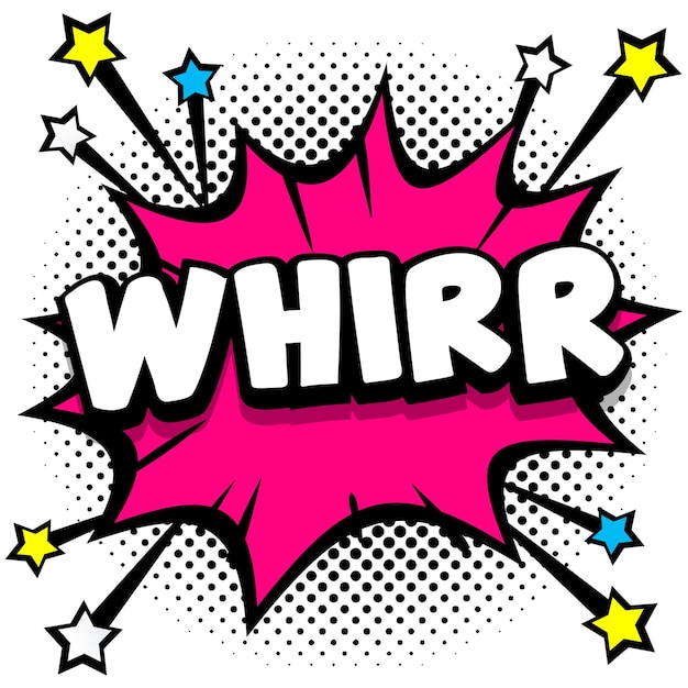 Whirr pop-art-comic-sprechblasen-buch-soundeffekte