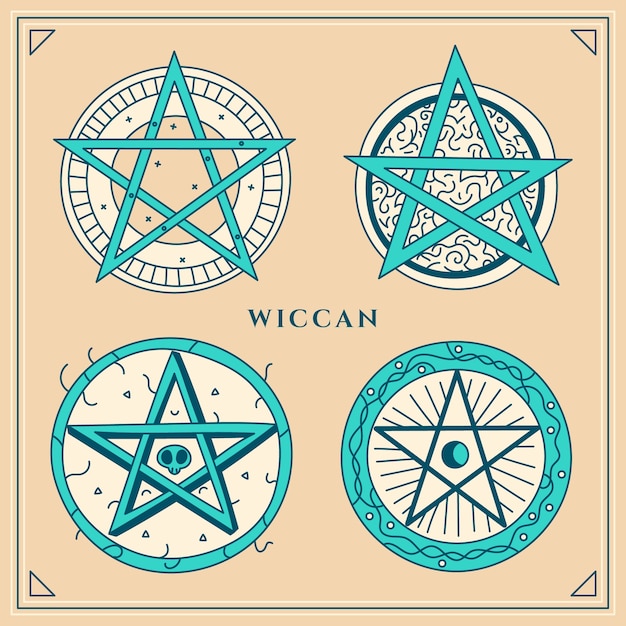 Wiccan-symbolsatz