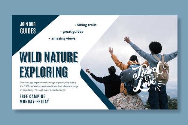 Wild Natur Banner Vorlage