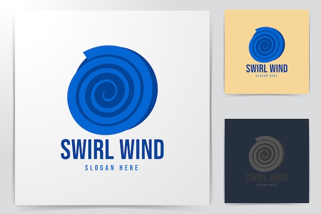 Windwirbel-logo-ideen. inspiration-logo-design. vorlage-vektor-illustration. isoliert auf weißem hintergrund